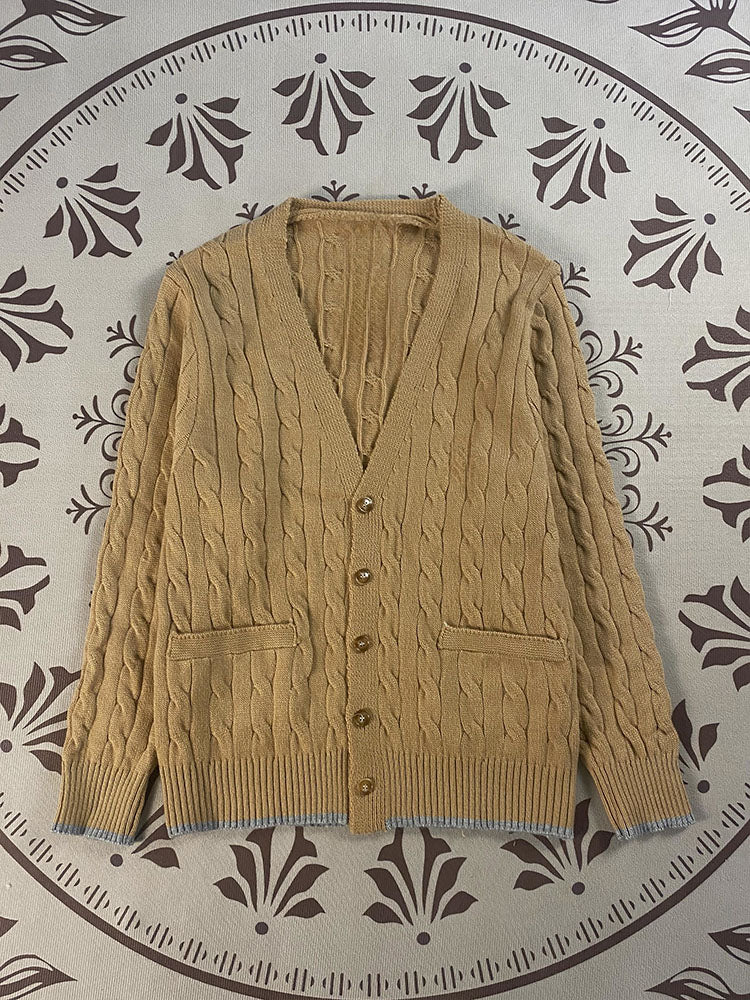 Women's embroidered V-neck button cardigan sweater coat（HOT）