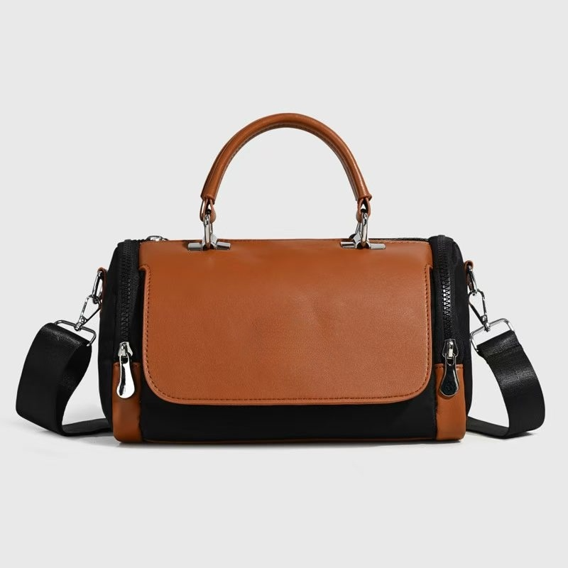 #119 Women's new casual fashion contrast large-capacity portable messenger bag
