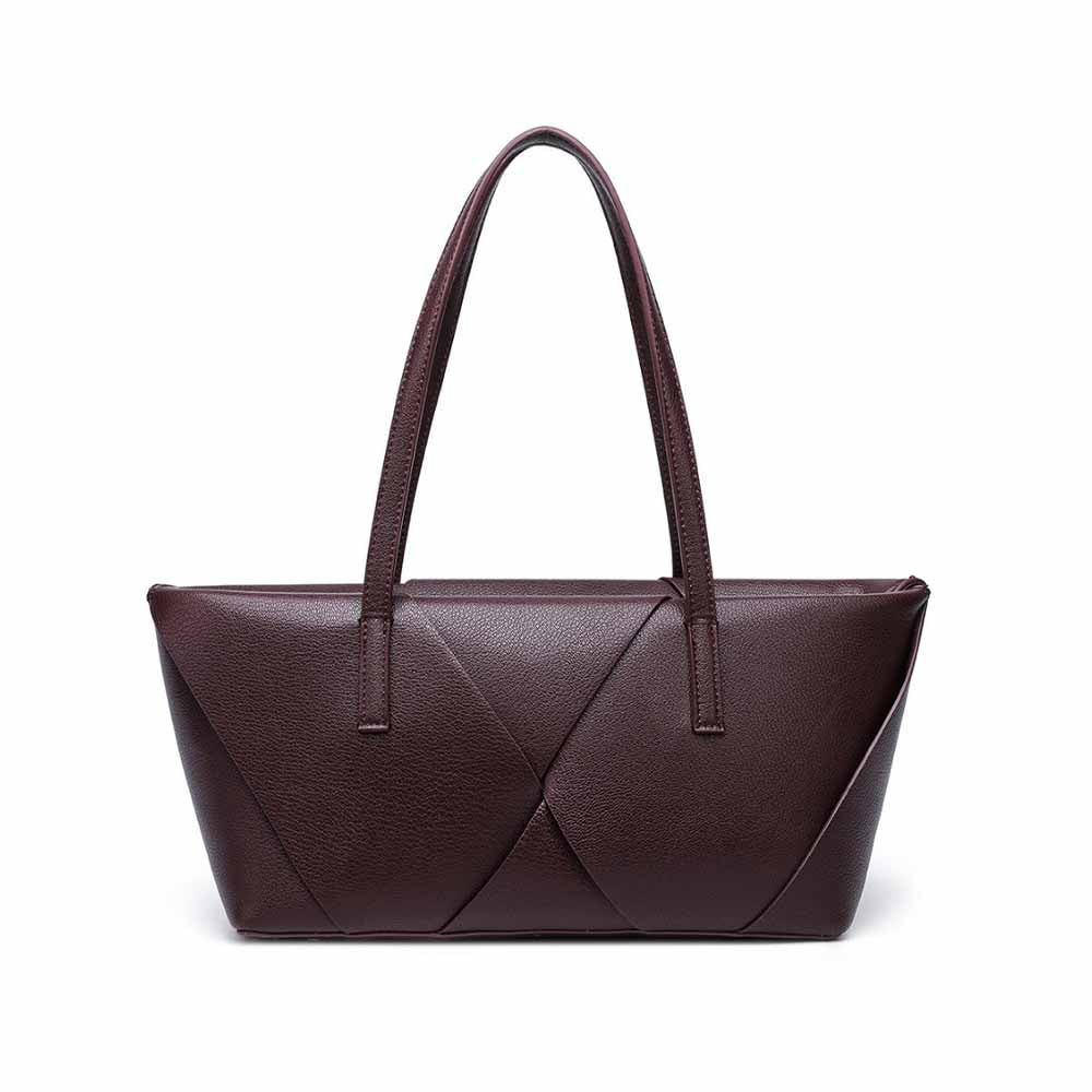 #288 Women's new stitching contrast shoulder bag large commuter handbag